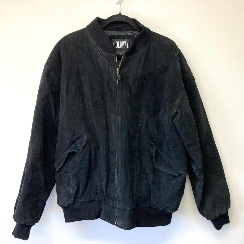 Goldway suede bomber jacket